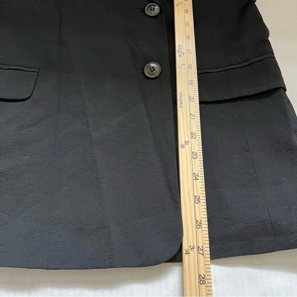 Madewell Elyaf Relaxed Drop Shoulder Softdrape Blazer Black XS NWT - Picture 13 of 13